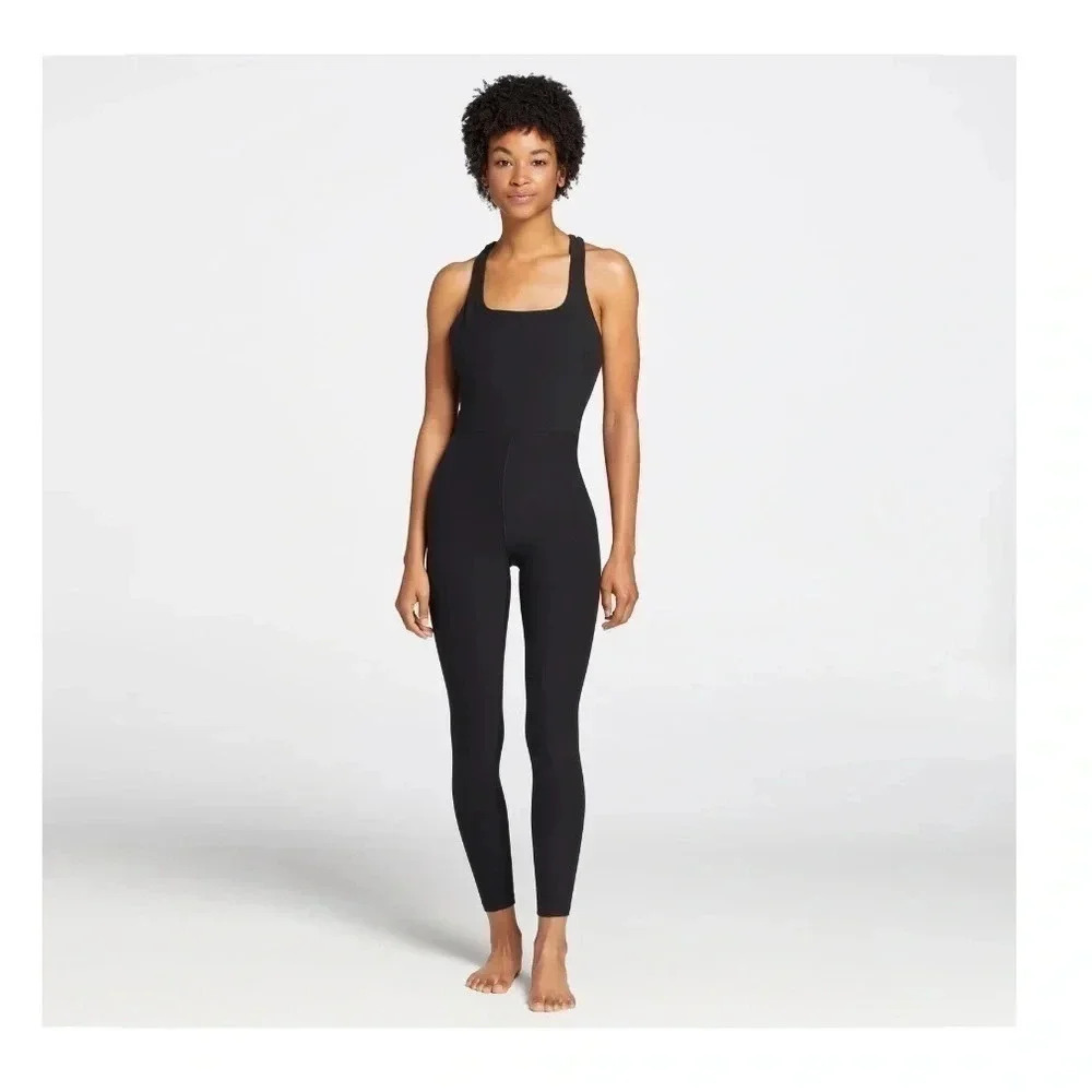 CALIA‎ LustraLux Fitted Bodysuit Pure Black Size M